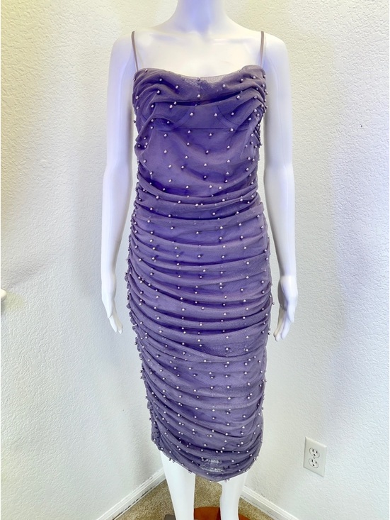 Dresses & Skirts - Women’s Sz 6 Asos Design Lavender Ruched Cami Midi Dress Formal Prom Wedding